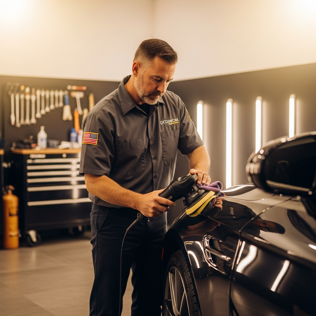 Top Choice Detailing workspace